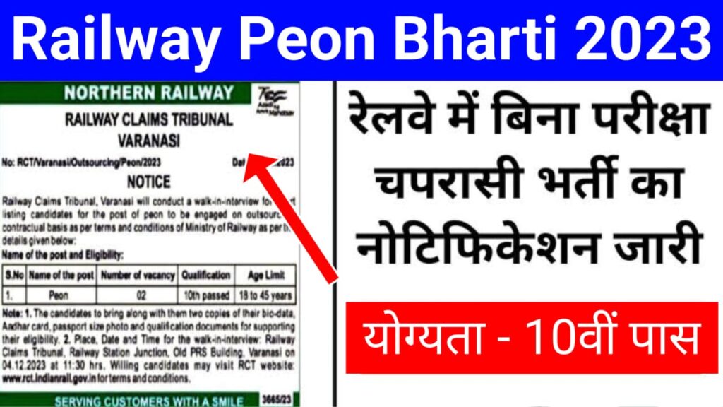Railway Peon Vacancy